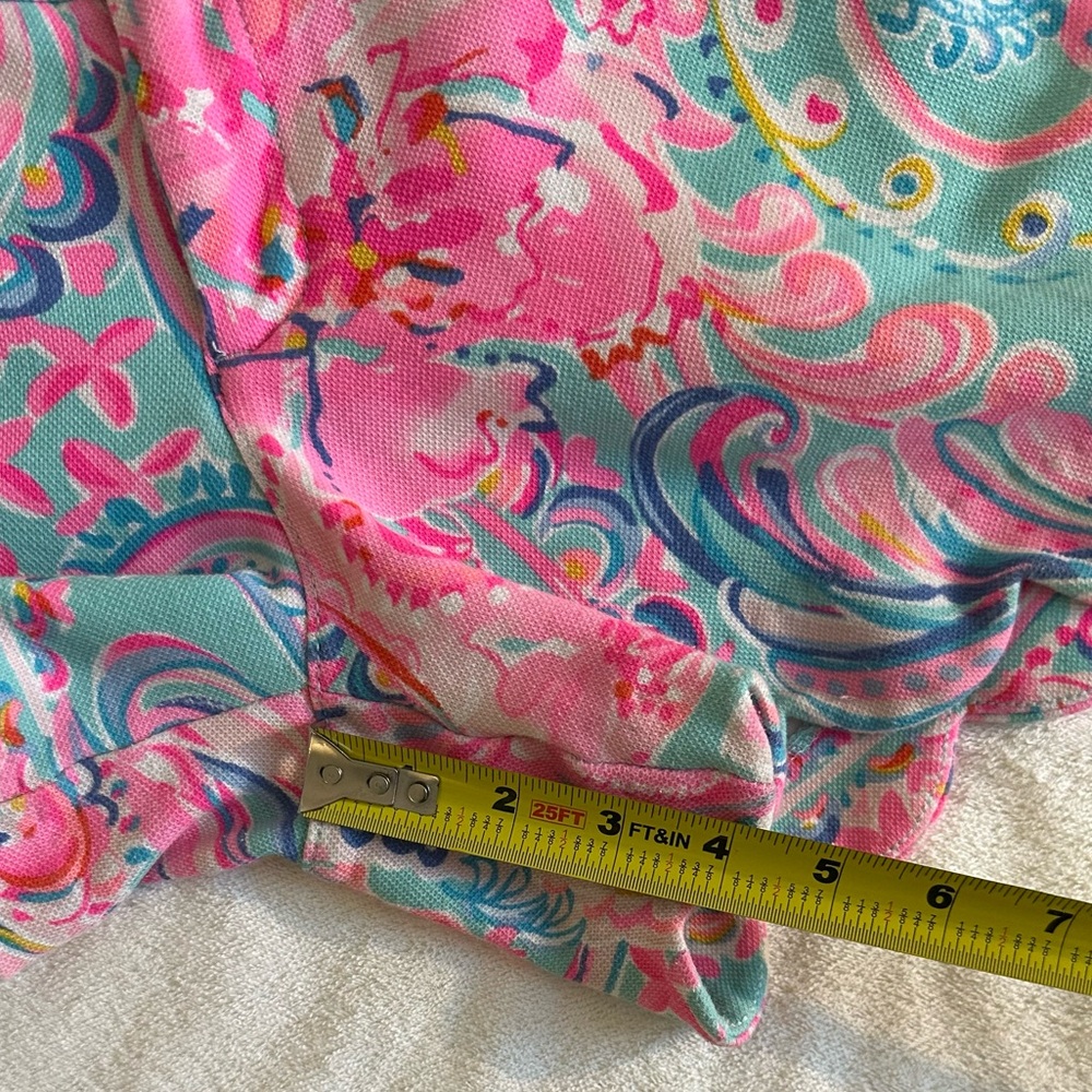 Lilly Pulitzer size 4 Pink and Blue Shorts. Scallop hem - Picture 6 of 7